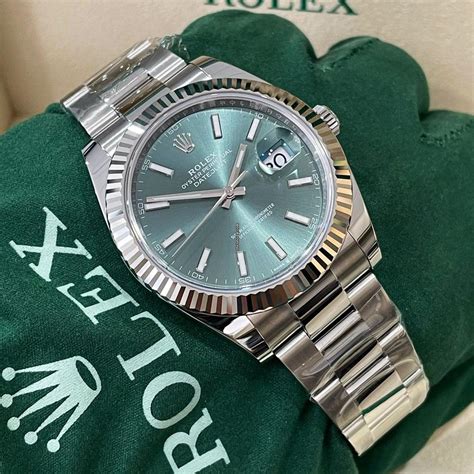 rolex datejust green oyster|Rolex Datejust price chart.